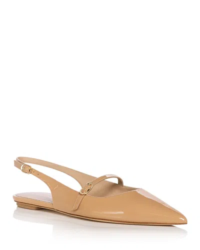 Stuart Weitzman Women's Emilia Mary Jane Flats In Brown