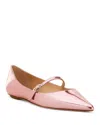 Stuart Weitzman Emilia Mini Mary Jane Flat In Pink Marshmallow