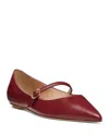 Stuart Weitzman Emilia Leather Mary Jane Ballerina Flats In Multicolor