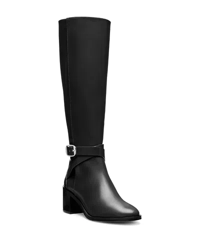 Stuart Weitzman Women's Esme Belted Zip Boots In Black