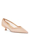 Stuart Weitzman Women's Eva 35mm Mesh & Leather Pumps In Multi