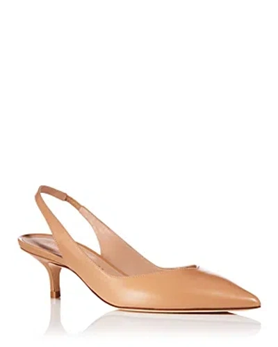 Stuart Weitzman Women's Eva 50 Slingback Pumps In Adobe