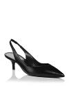 Stuart Weitzman Women's Eva 50 Slingback Pumps In Black