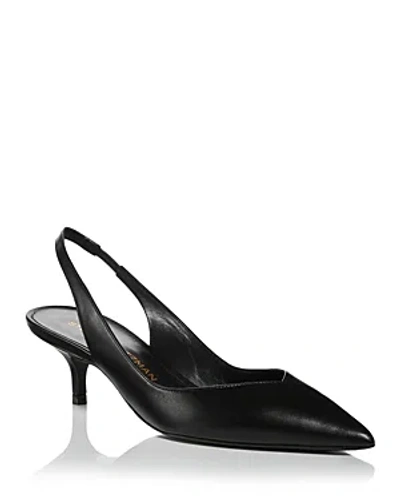 Stuart Weitzman Women's Eva 50 Slingback Pumps In Black