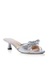 Stuart Weitzman Women's Felicity Bow 50 Sandals In Silver