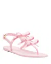 Stuart Weitzman Women's Felicity Bow Sandals In Pink Marshmallow