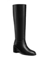Stuart Weitzman Kaia Leather Knee Boots In Black