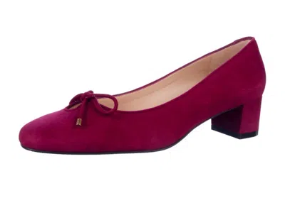 Stuart Weitzman Women's Gabby 45 Suede Chunky Heel In Burgandy In Multi
