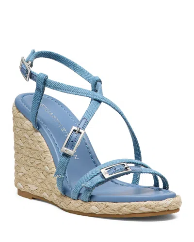 STUART WEITZMAN WOMEN'S GEORGIE ESPADRILLE WEDGE SANDALS