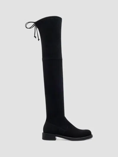 Stuart Weitzman Giseleland Suede Over-the-knee Boots In Black