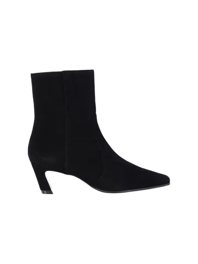 Stuart Weitzman Women's Goat Leather Chelsea Boot With Leather Sole In Blue