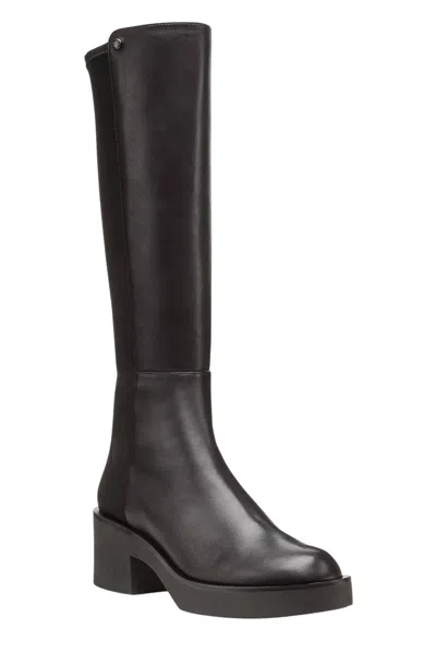 Stuart Weitzman Women's Gotham Leather Knee-high Boots In Black