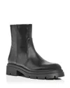 Stuart Weitzman Suede Ankle Boots Featuring Chunky Sole In Black