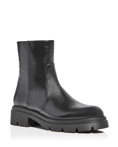 Stuart Weitzman Women's Husdon Lite Zip Booties In Black