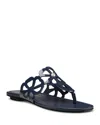 Stuart Weitzman Jasmine Patent Cutout Thong Sandals