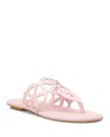 Stuart Weitzman Jasmine Patent Cutout Thong Sandals