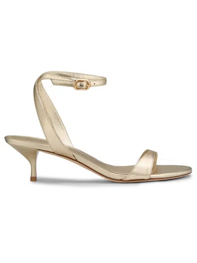 Stuart Weitzman Women's Kellie 50mm Leather Sandals In Gold