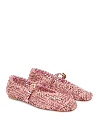 Stuart Weitzman Women's Leora Mary Jane Flats In Pink