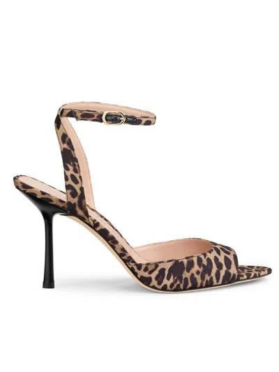 Stuart Weitzman 85mm Lexington Animal-print Sandals In Animal Print