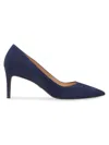 Stuart Weitzman Stuart Suede Stiletto Pumps In Nice Blue