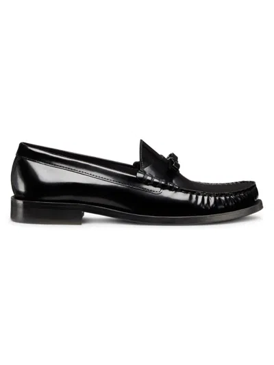 Stuart Weitzman Women's Lottie Bow Leather Loafers In Black