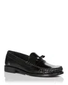 Stuart Weitzman Bow Loafer Tassel Detail In Black