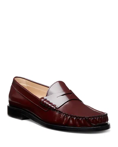 Stuart Weitzman Women's Lottie Loafer Flats In Dark Carbernet