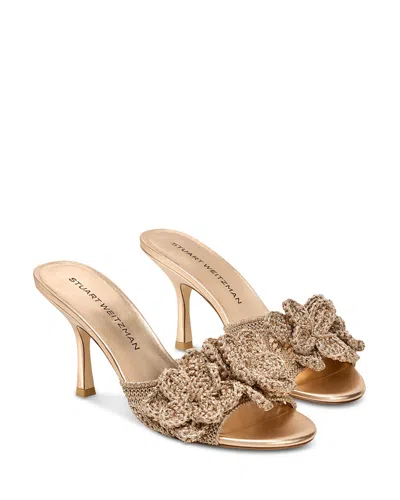 Stuart Weitzman Women's Lotus Slide Sandals In Gold