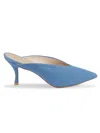 Stuart Weitzman Lula Pointed Toe Pump In Blue