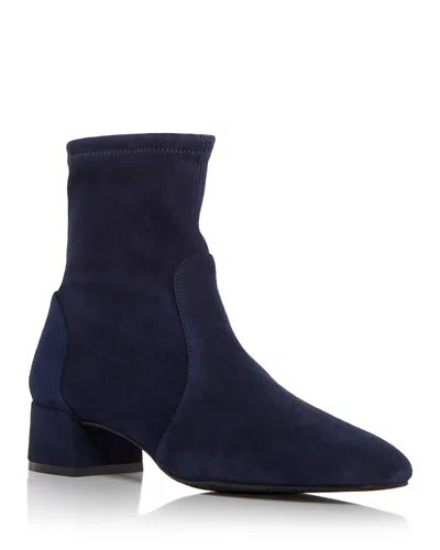 Stuart Weitzman Women's Maeve Block Heel Booties In Blue