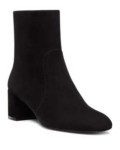 Stuart Weitzman Women's Maeve Zip Booties In Black
