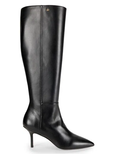 Stuart Weitzman Women's Mara Over The Knee Leather Boots In Black