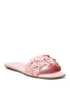 Stuart Weitzman Meadow Slide In Pink Marshmallow