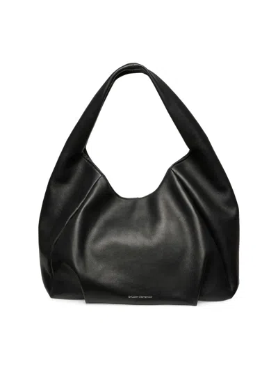 Stuart Weitzman Women's Moda Leather Hobo Bag In Black