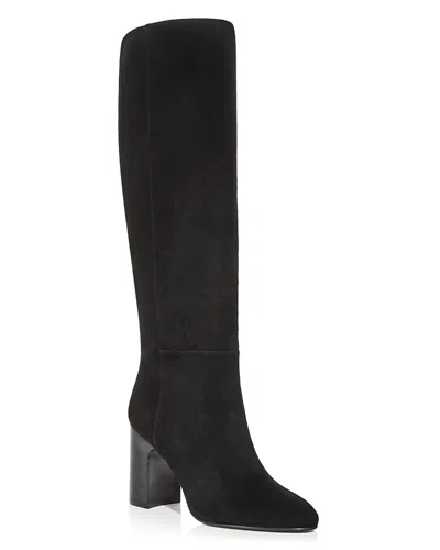 Stuart Weitzman Women's Mulberry Suede Knee High Boots In Black