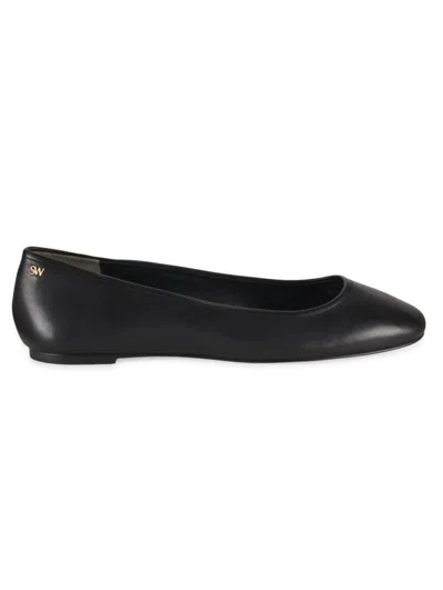 Stuart Weitzman Tammy Ballerinas Aus Leder In Black