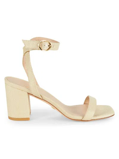 Stuart Weitzman Women's Nearlybare Leather Lined Sandals In Natural