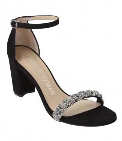 Stuart Weitzman Women's Nearlynude Highshine Sandal In Black