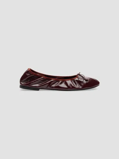 Stuart Weitzman Women's Nia Patent Leather Ballet Flats In Boysenberry