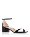 Stuart Weitzman 75mm Nudist Curve Block Sandals In Black
