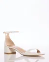 Stuart Weitzman Women's Nudist 35 Block Heel Sandals In Cream