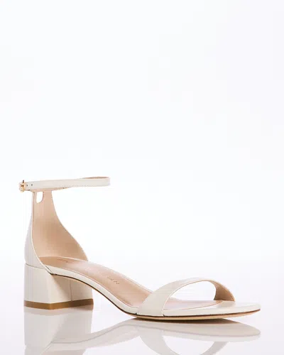 Stuart Weitzman Women's Nudist 35 Block Heel Sandals In Cream
