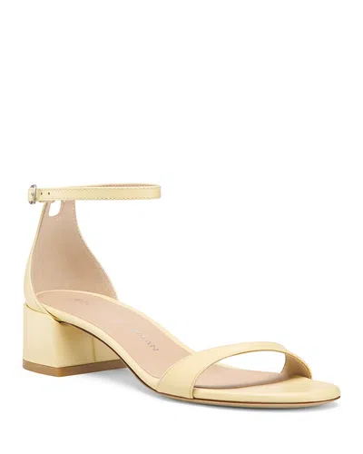 STUART WEITZMAN WOMEN'S NUDIST 35 BLOCK HEEL SANDALS