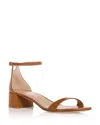 Stuart Weitzman Women's Nudist 35 Block Heel Sandals In Macchiato