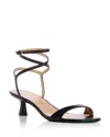 Stuart Weitzman Women's Nudist 50 Wrap Sandals In Black