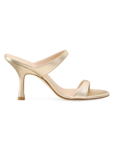 STUART WEITZMAN WOMEN'S NUDIST 85MM LEATHER SANDALS