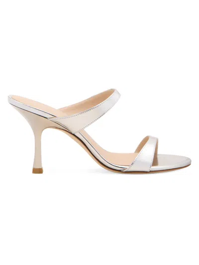 STUART WEITZMAN WOMEN'S NUDIST 85MM PATENT LEATHER SANDALS