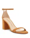 Stuart Weitzman Nudist Block 75 Sandal In Hazel