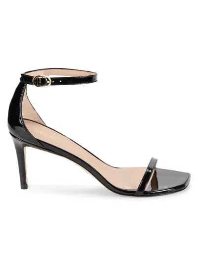 Stuart Weitzman Nudist Curve Sandals In Black