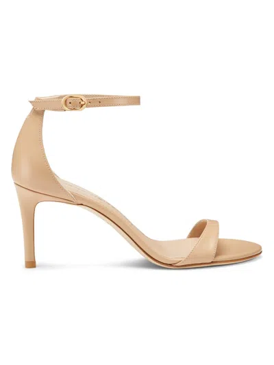 Stuart Weitzman Amelina 74 Leather Sandals In Blush